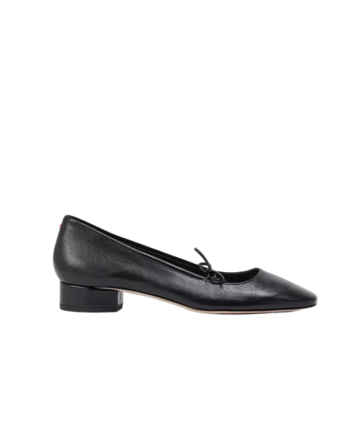 Darya Leather Ballet Pump in Black