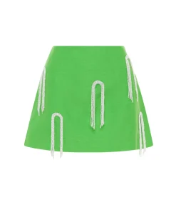 Dazzle Mini Skirt in Green