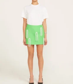 Dazzle Mini Skirt in Green