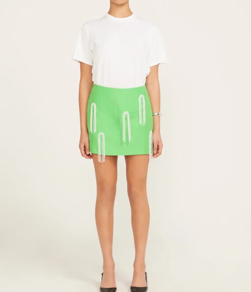 Dazzle Mini Skirt in Green