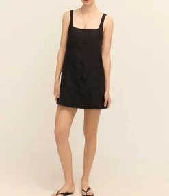 Delphi A-line Mini Dress in Black