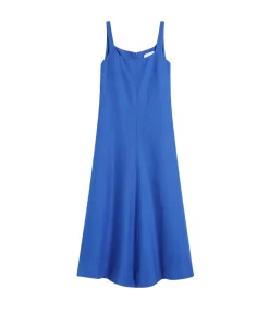 Delphi Flared Maxi Dress in Sapphire Blue