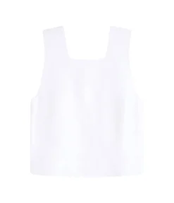 Delphi Square Neck Bodice in White