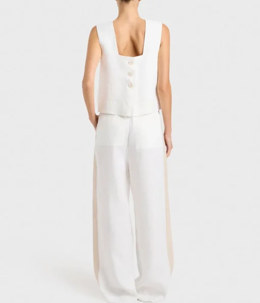 Delphi Square Neck Bodice in White
