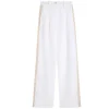 Delphi Two Tone Pant in White and Sand