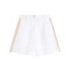 Delphi Two Tone Short in White and Sand