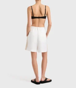 Delphi Two Tone Short in White and Sand