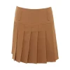 Devi Mini Skirt in Camel