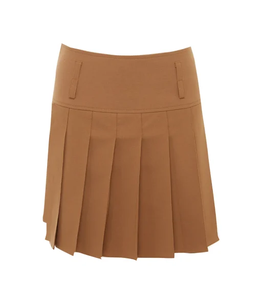 Devi Mini Skirt in Camel