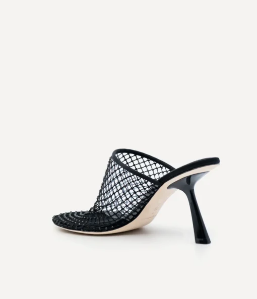 Dolly Mesh Mule in Black