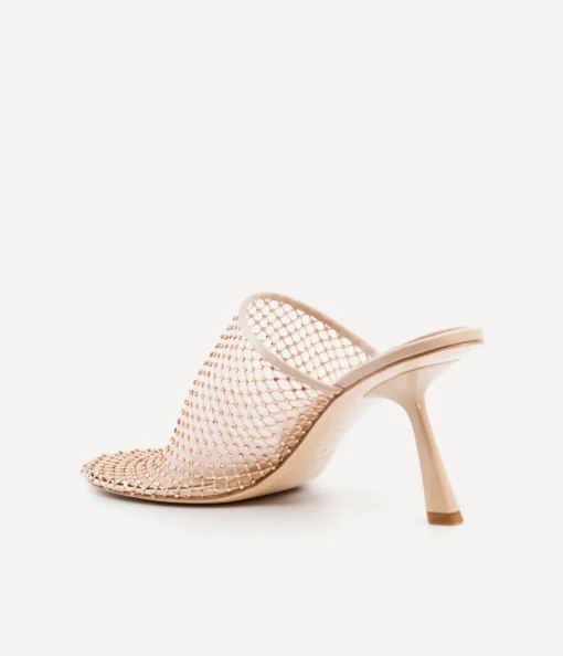 Dolly Mesh Mule in Nude