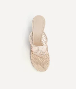 Dolly Mesh Mule in Nude