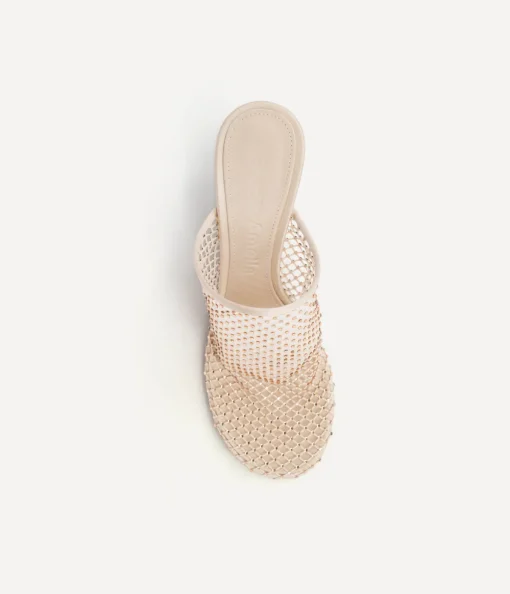 Dolly Mesh Mule in Nude