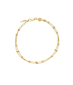 Double Chain Bracelet in Gold