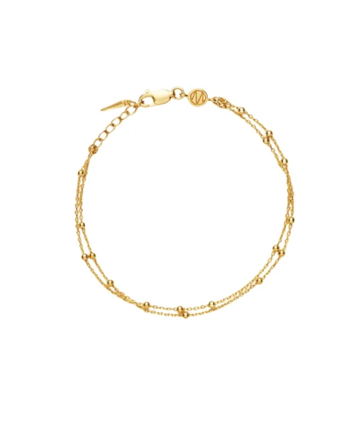 Double Chain Bracelet in Gold
