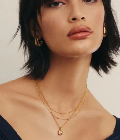 Double Chain Necklace in Gold