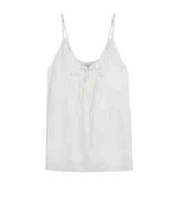 Double V Dress in White