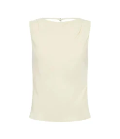 Draped Cowl Top in Dove