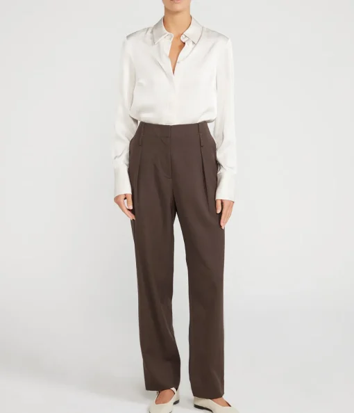 Draper Tailored Pant in Chocolate