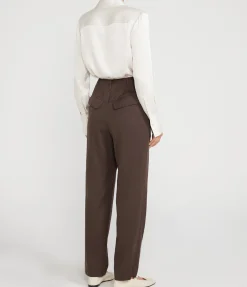 Draper Tailored Pant in Chocolate