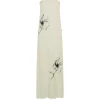 Dream State Strapless Dress in Cream Floral