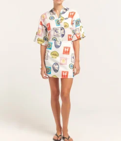 East Mini Skirt in Holiday Stamp