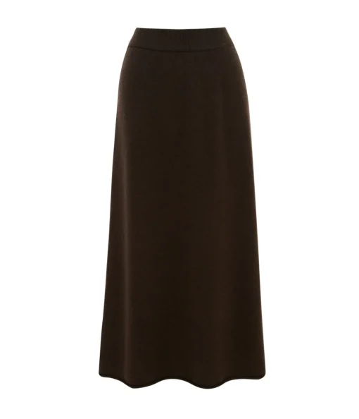 Elin Knitted Skirt in Wood