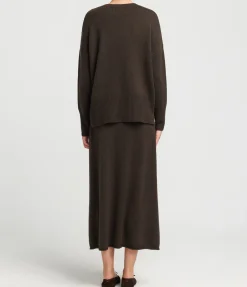 Elin Knitted Skirt in Wood
