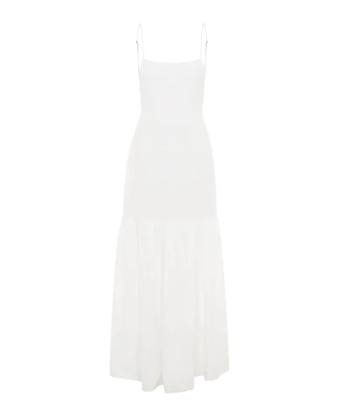 Ellie Linen Maxi Dress in Ivory