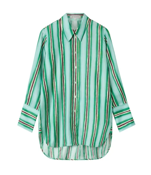 Ellie Long Sleeve Shirt in Aqua