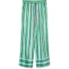 Ellie Tie Waist Pant in Aqua