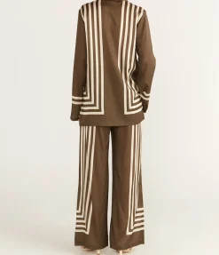 Empress Pant in Moss Stripe