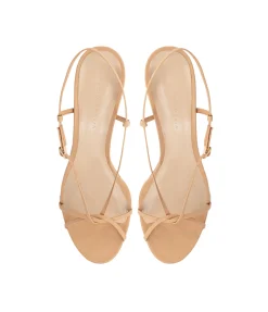 Entwined Strappy Heel in Beige