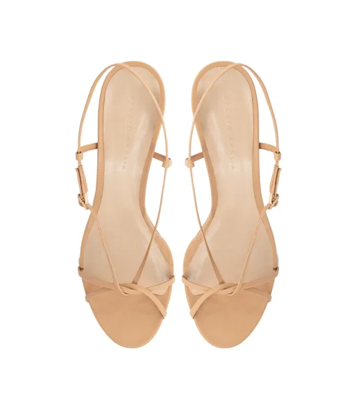 Entwined Strappy Heel in Beige