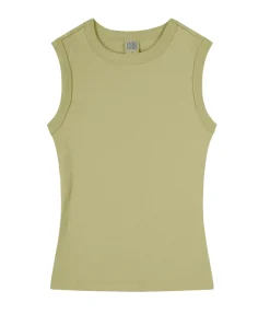 Esme High Neck Tank in Khaki