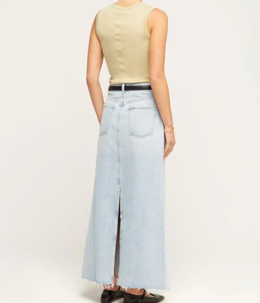 Esme High Neck Tank in Khaki