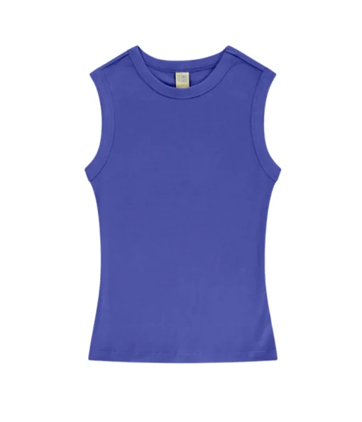 Esme High Neck Tank in Royal Blue