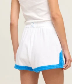 Estate Towelling Short in Bianco Ciano