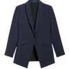 Etiennette Wool Blazer in Nocturne Navy