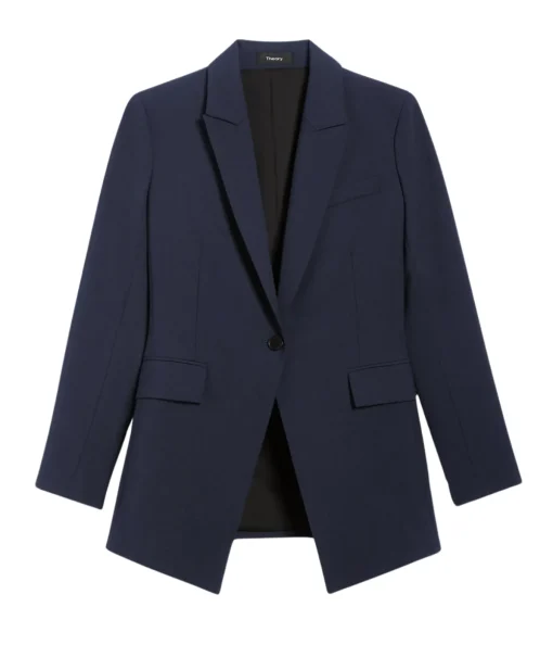 Etiennette Wool Blazer in Nocturne Navy