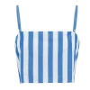 Eve Crop Top in Aegean Stripe