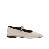 Fabiana Ballet Flat in Bone and Black
