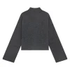 Faro Funnel Neck Sweater in Anthracite Melange