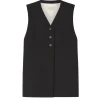 Fiore Vest in Black