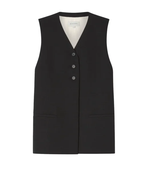 Fiore Vest in Black