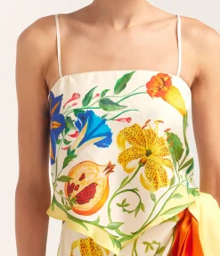 Flores Scarf Top in Multi