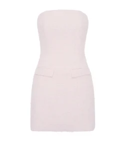 Francesca Tweed Dress in Blush