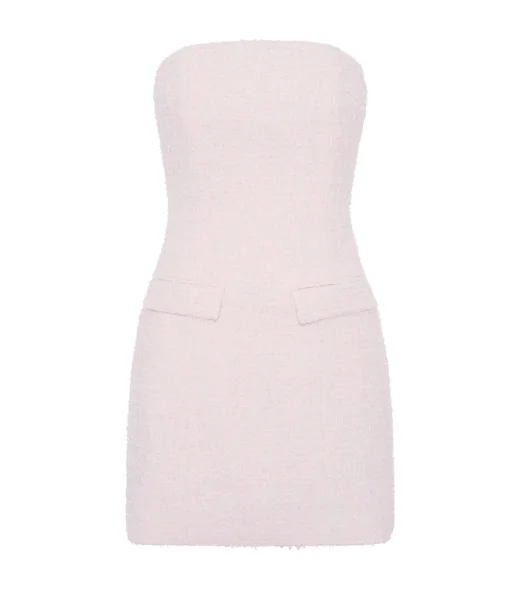 Francesca Tweed Dress in Blush