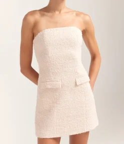 Francesca Tweed Dress in Blush