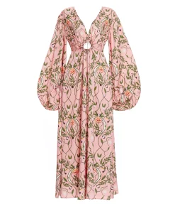 Francisca Kaftan Dress in Lunar